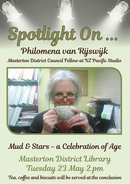 Meet author Philomena van Rijswijk at Masterton District Library - 23 May 2pm